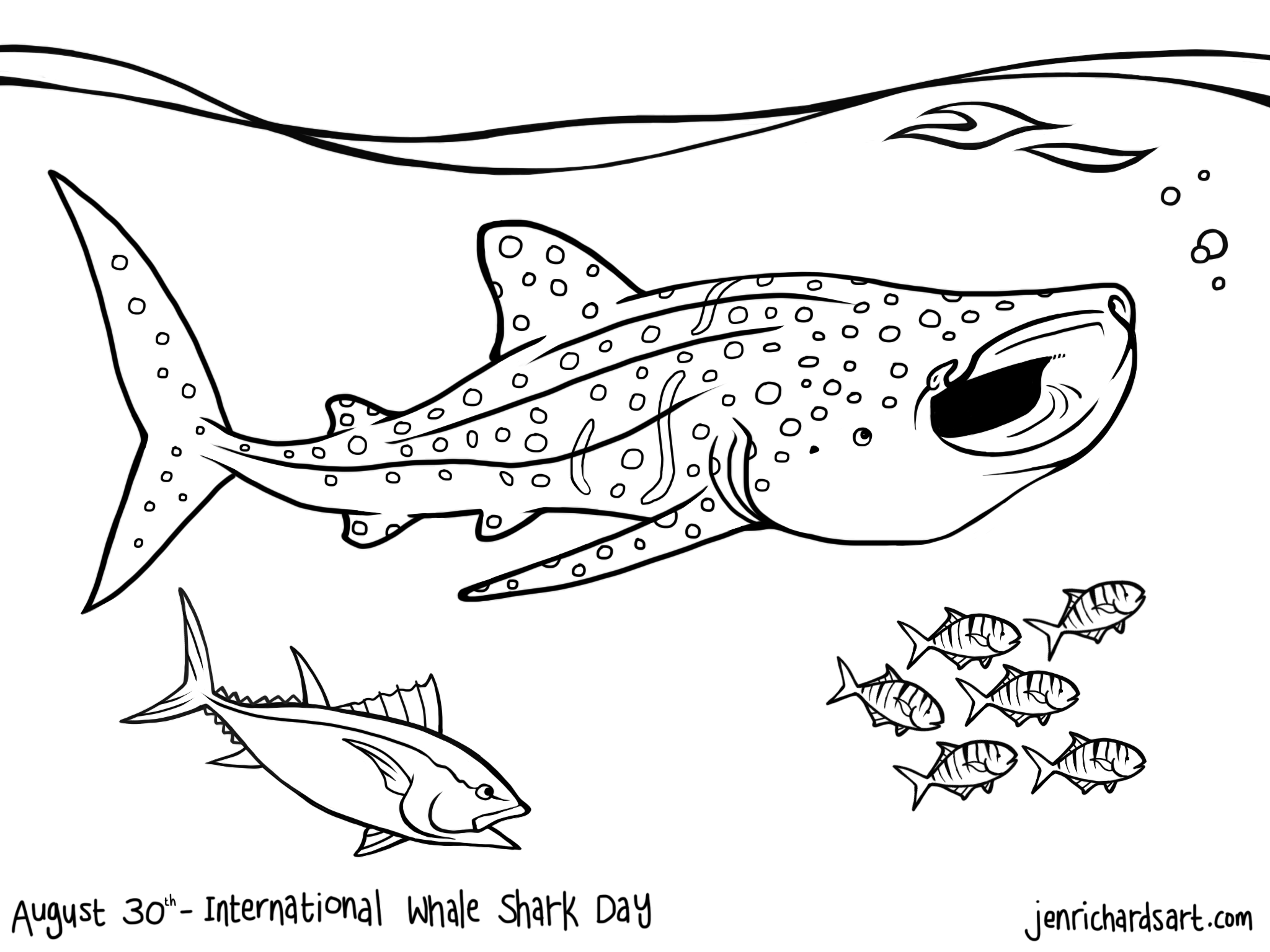 ocean shark coloring pages - photo #4